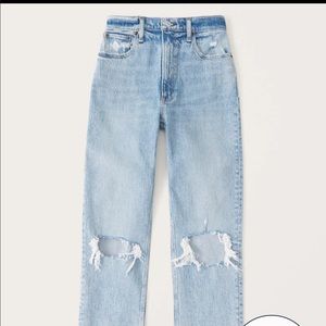 A&F Vintage Stretch Denim | Ultra High Rise 90s Straight Jean Size 12L (31L)